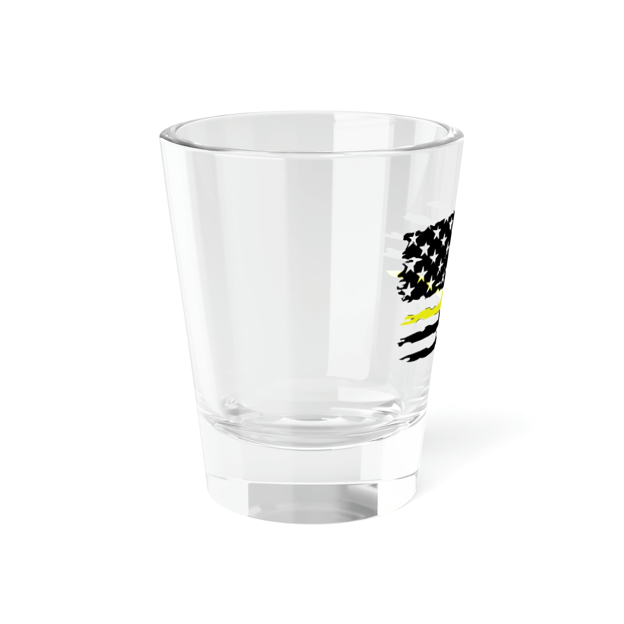 Dispatcher - Distressed Flag Shot Glass, 1.5oz