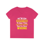 Dispatchers Never Wrong Ladies' V-Neck T-Shirt