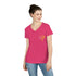 Heart Dispatcher Ladies' V-Neck T-Shirt