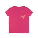 Heart Dispatcher Ladies' V-Neck T-Shirt