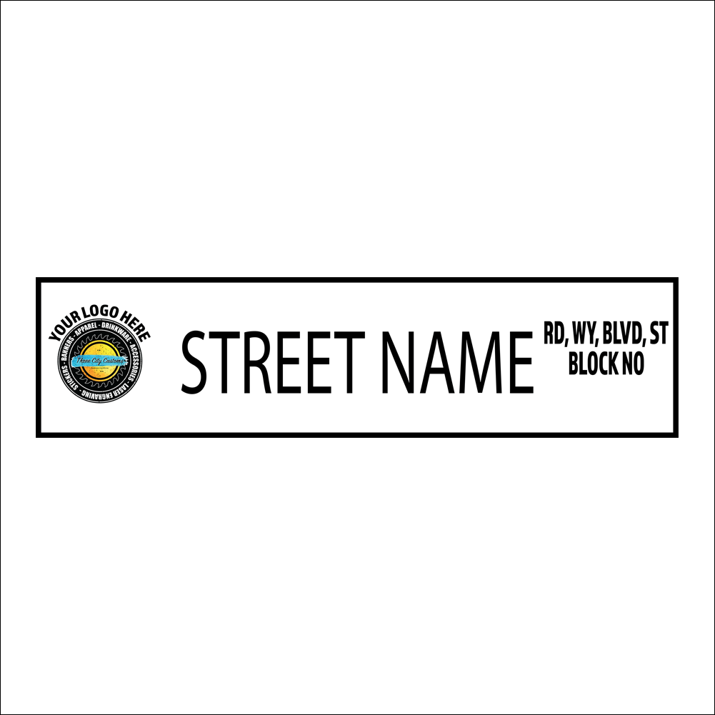 Small Street Sign (3 inch x 12 inch size)