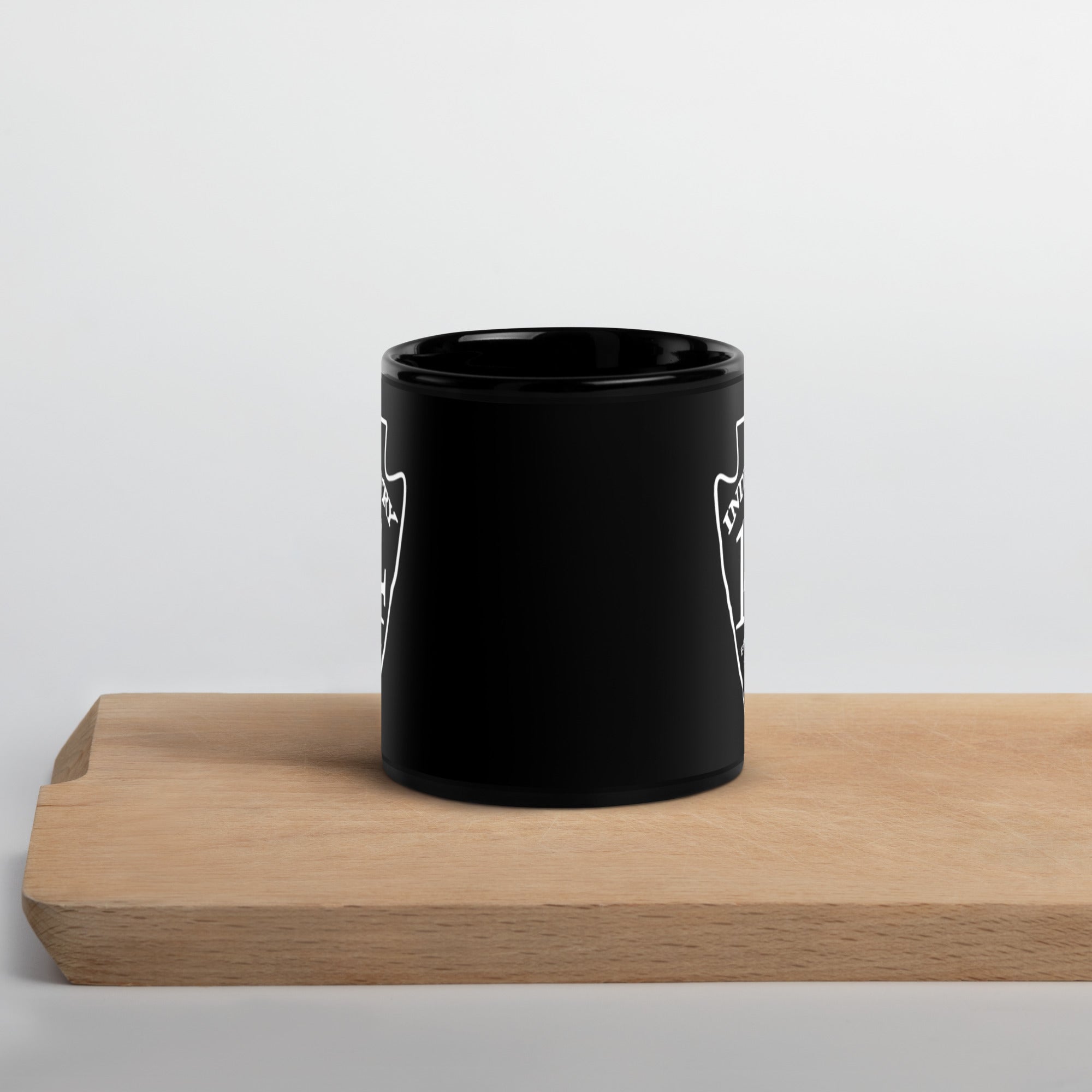 Industry Station Black Glossy Mug