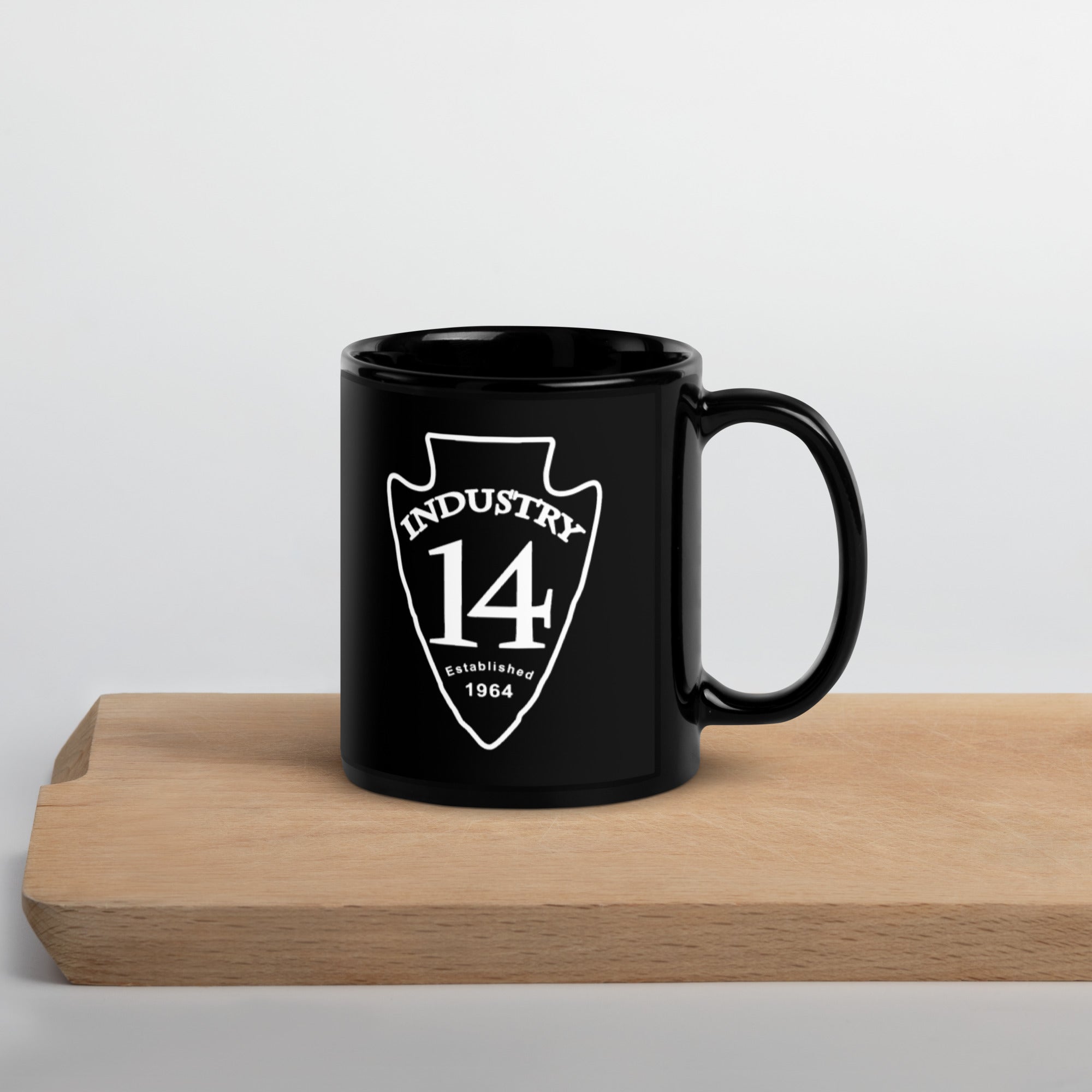 Industry Station Black Glossy Mug