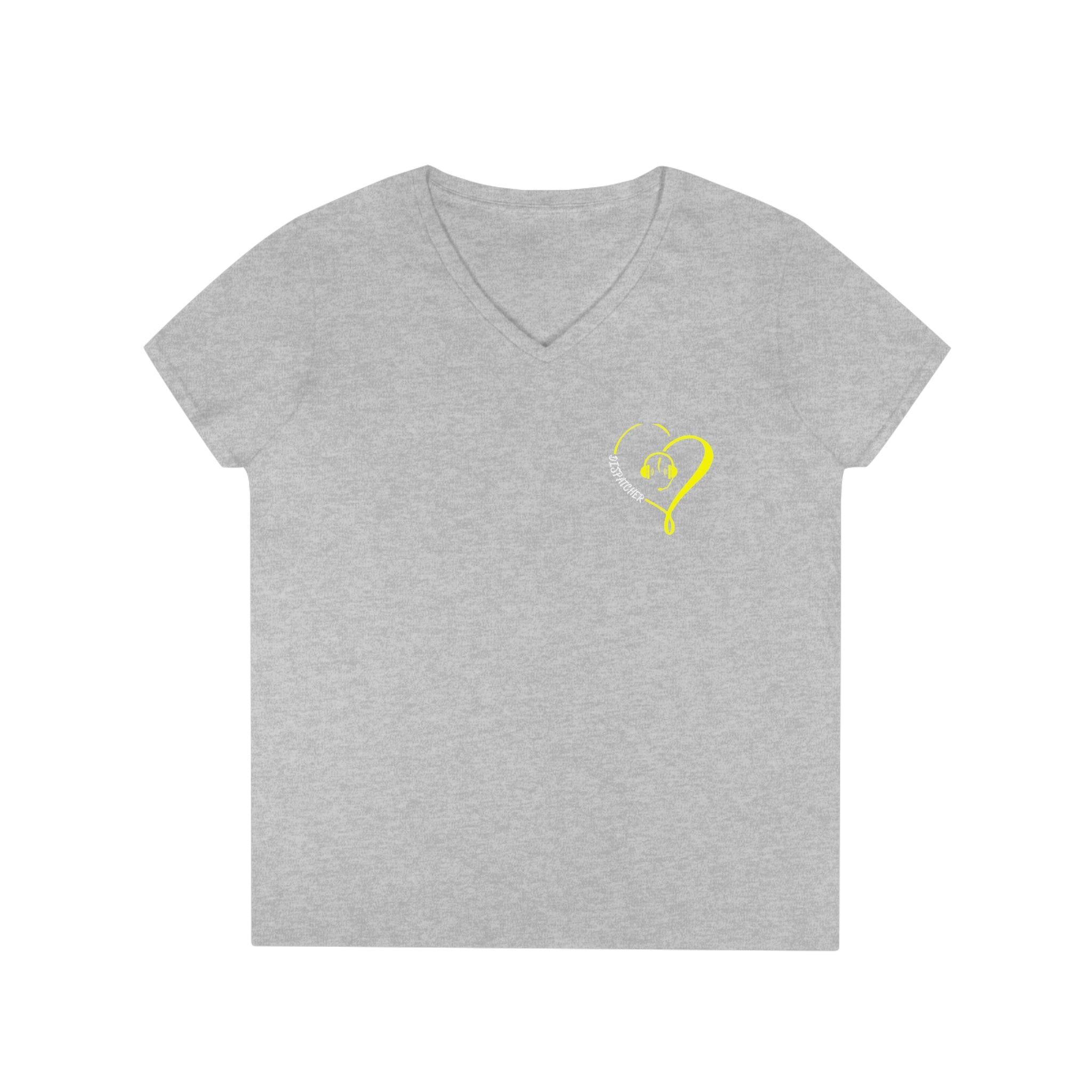 Heart Dispatcher Ladies' V-Neck T-Shirt