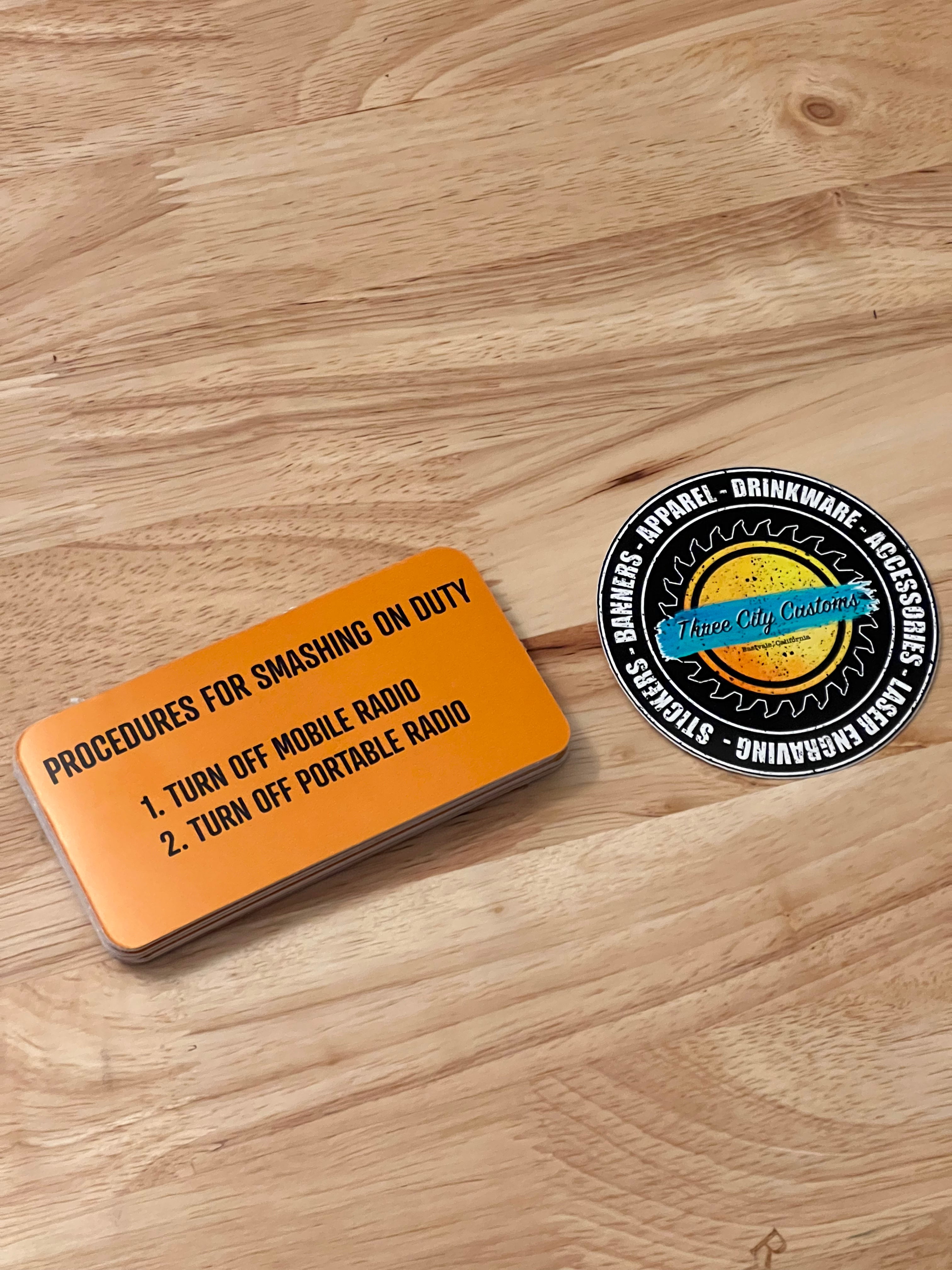 Procedures Sticker