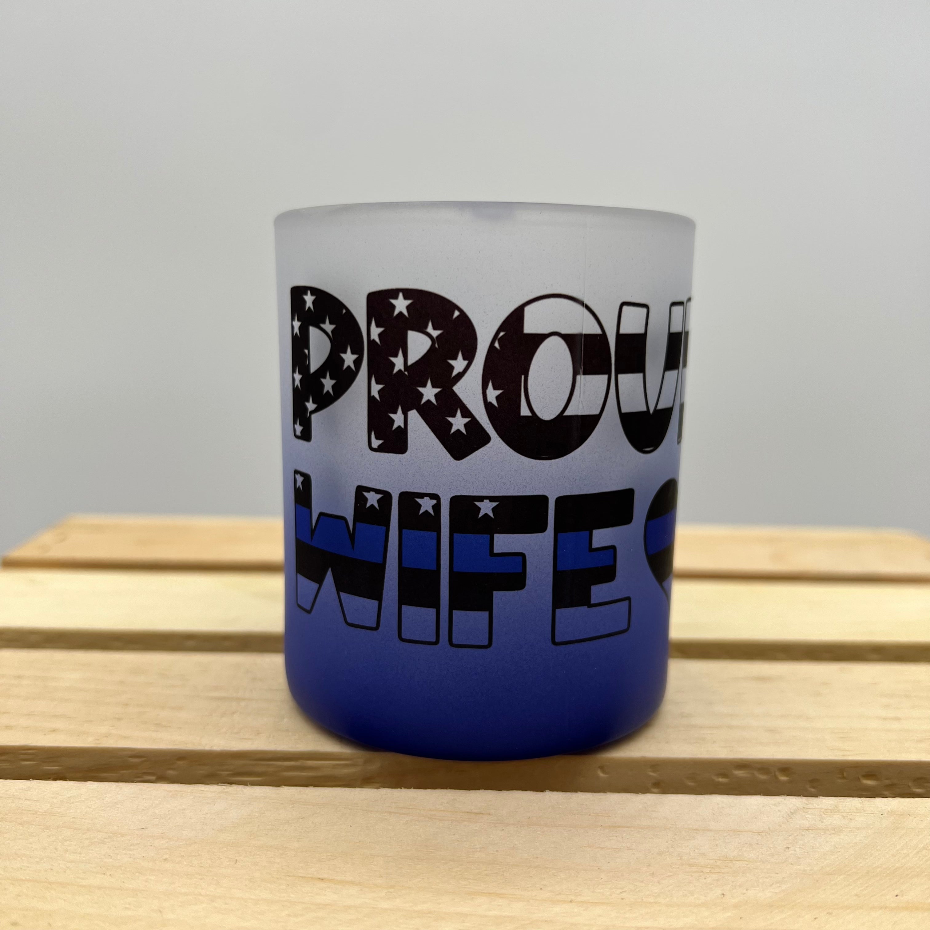 Blue Frosted Mug