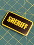 SHERIFF Sticker (Traditional Yellow/Black)