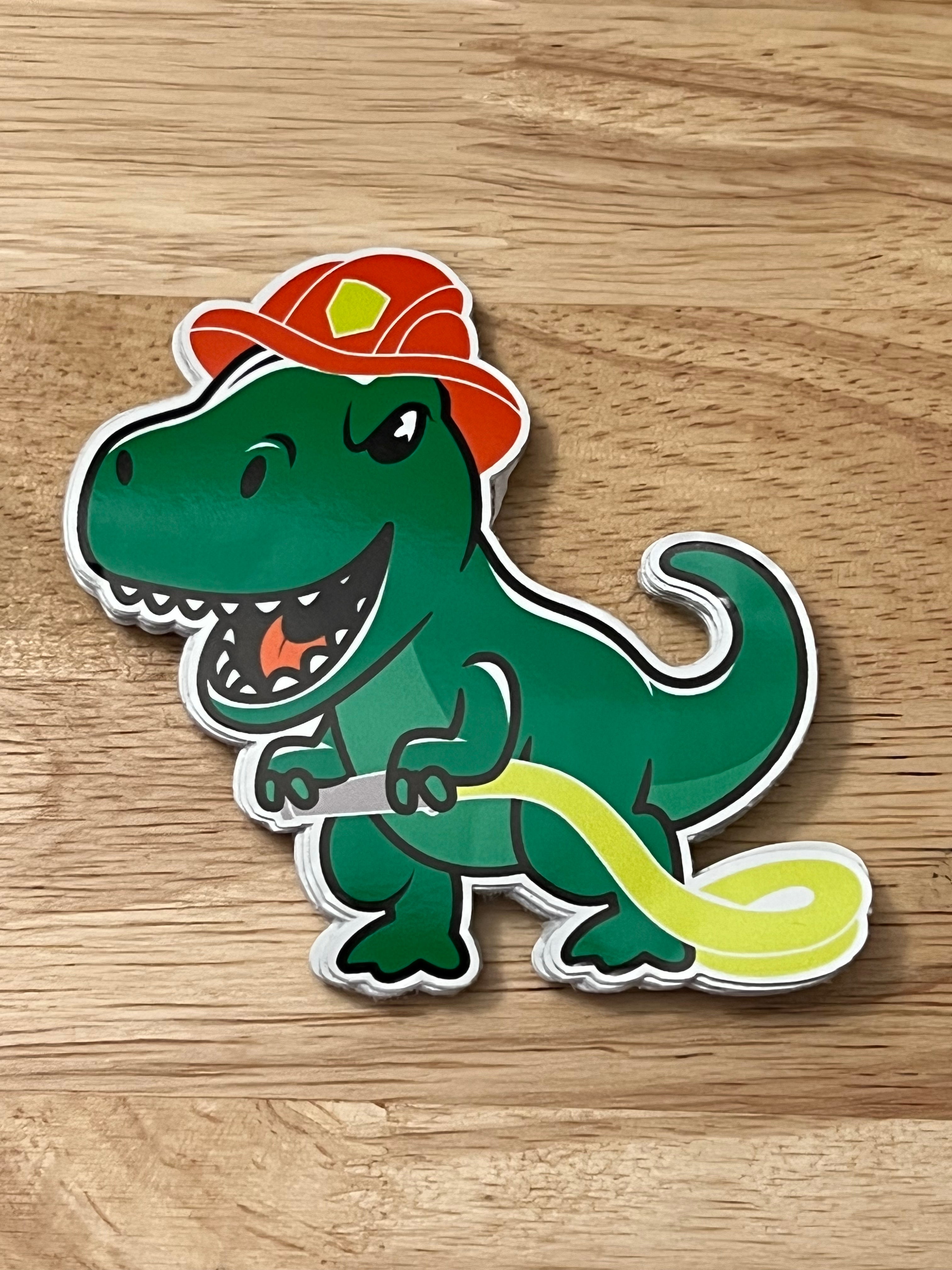 T-Rex Firefighter sticker