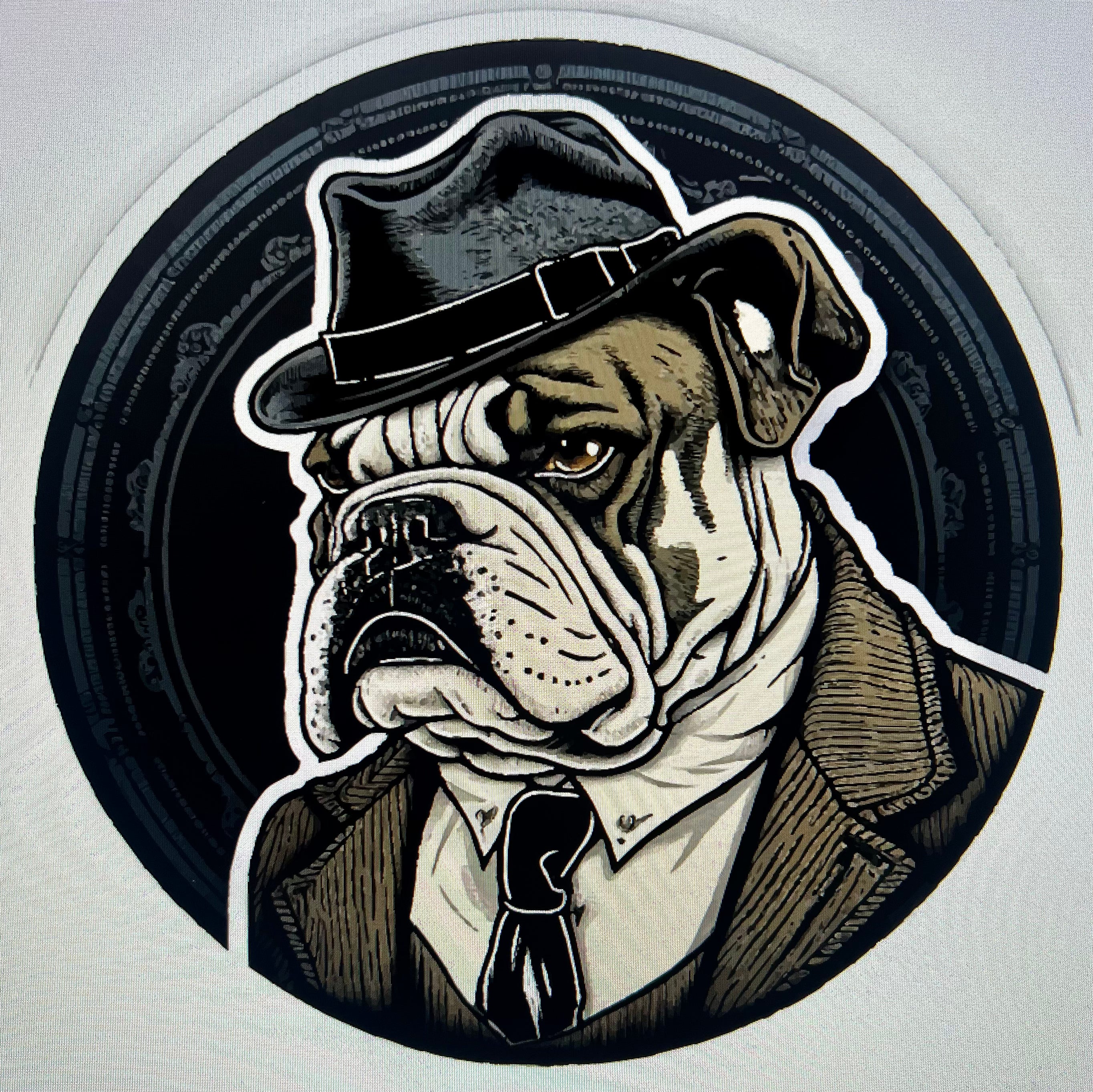 Bulldog Detective Sticker