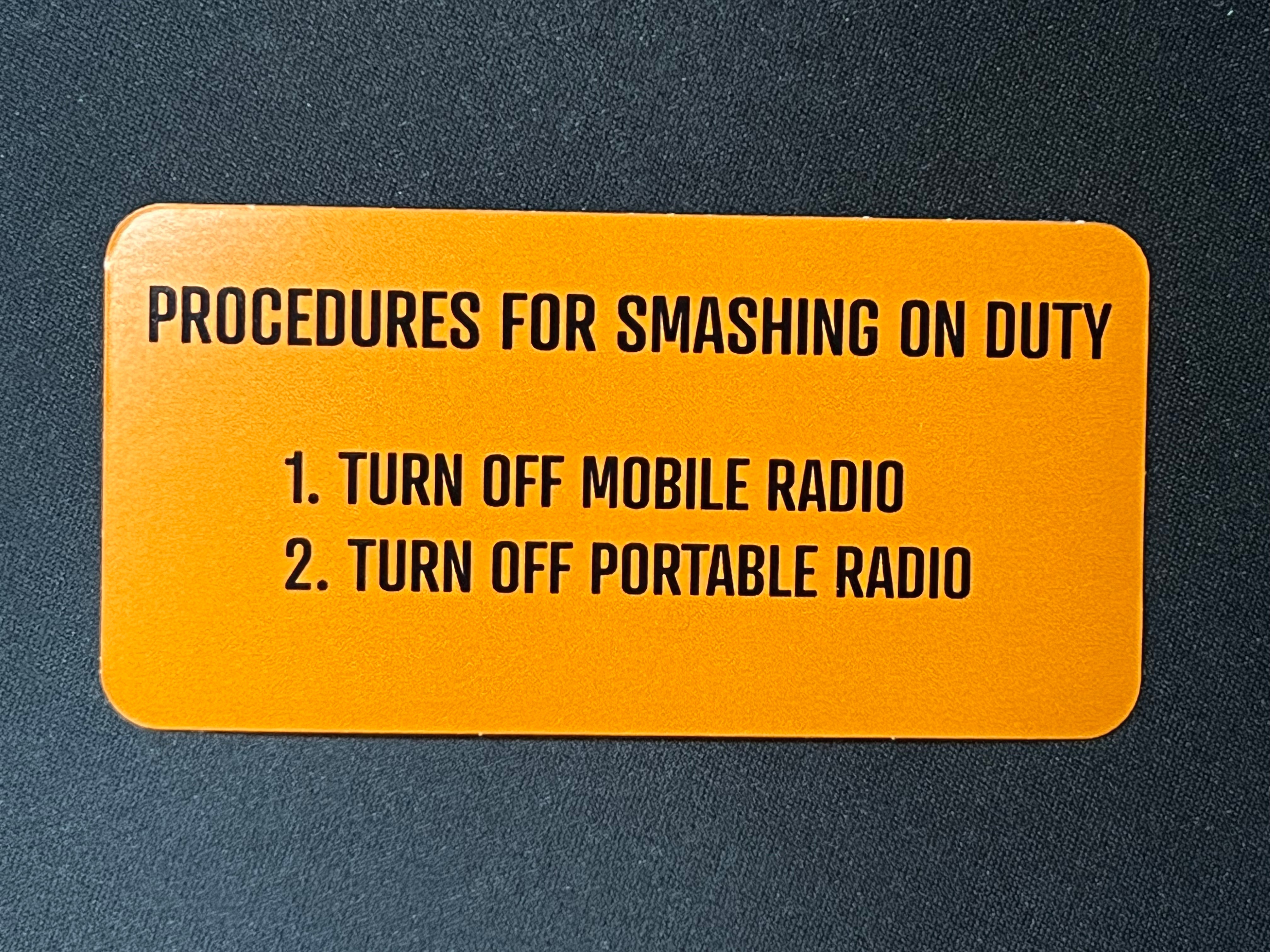 Procedures Sticker